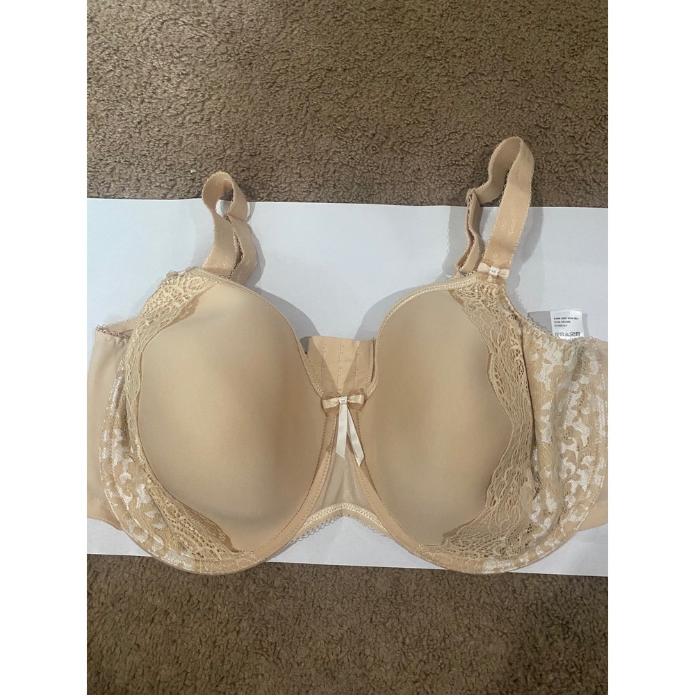 #346 Nude Womens Elomi Bijou Underwire Lace Bra